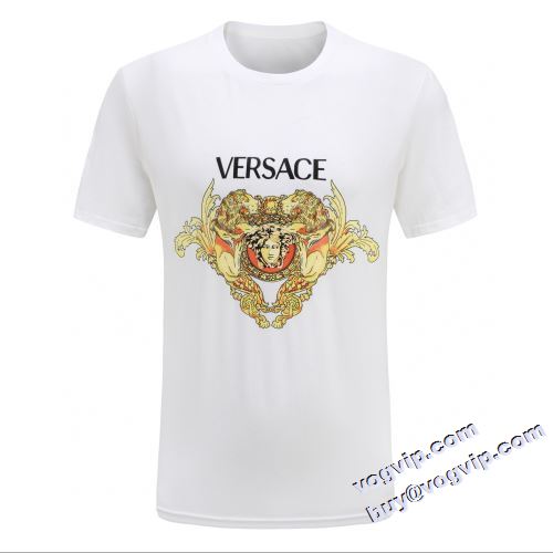 2色可選 半袖Tシャツが新入荷 2022秋のお出かけに最適 ヴェルサーチ VERSACE 半袖Tシャツスーパーコピー