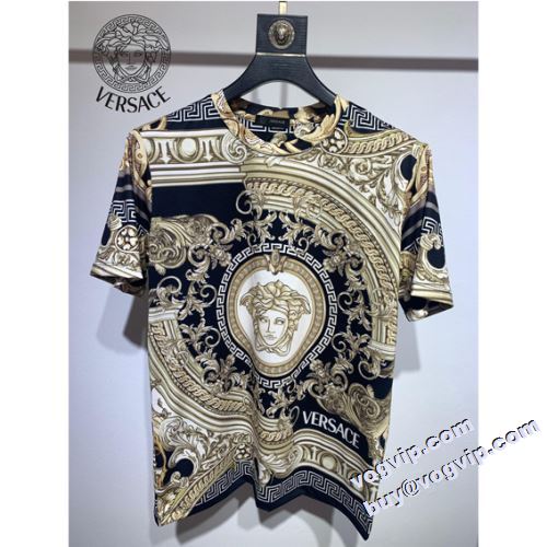 当店ランキング1位常連 VERSACEコピーブランド それでいてソフトな着用感も実現した ヴェルサーチ VERSACE 半袖Tシャツ