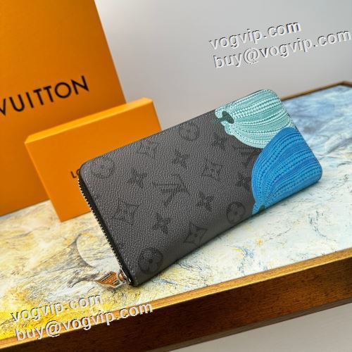 売れ筋！ 2023 ルイ ヴィトンブランド 偽物 通販 日本の有名ブランド Louis Vuitton x Yayoi Kusama 長財布 M63095 