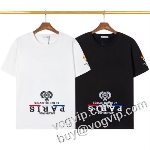 BALENCIAGAブランドコピー 驚きの破格値2023 超激得大人気半袖バレンシアガ偽物ブランド Tシャツ2色可選