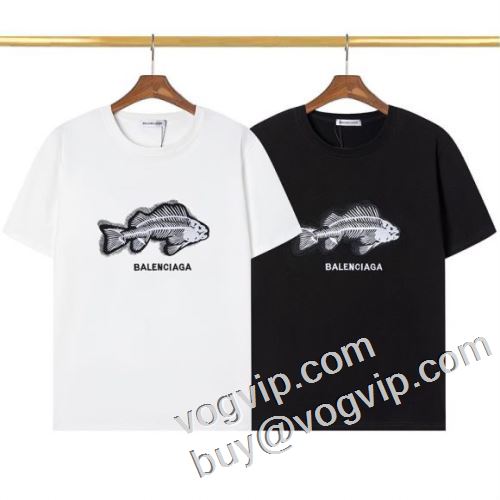 超人気専門店 BALENCIAGAコピー半袖Tシャツ2色可選 バレンシアガブランドコピー 品質保証2023