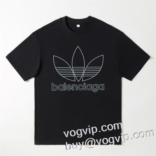 半袖Tシャツ 争奪戦必至 2023春夏 バレンシアガ BALENCIAGAブランド 偽物 通販 2色可選 バリエーションに富む