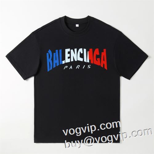 実用性に溢れるアイテム バレンシアガ BALENCIAGAコピーブランド 2023年春夏新作 半袖Tシャツ 2色可選 気軽にカジュアルに使える