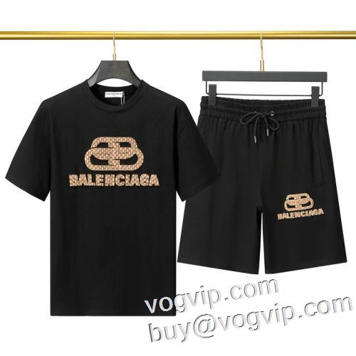 2023春夏に最も需要のある バレンシアガブランド コピー BALENCIAGA 半袖Tシャツ セットアップ上下