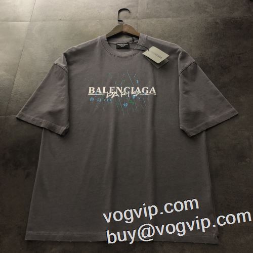 スーパーコピー 2023春夏のお出かけに最適 人気通販 バレンシアガ BALENCIAGA クールビズ 半袖Tシャツ 2色可選