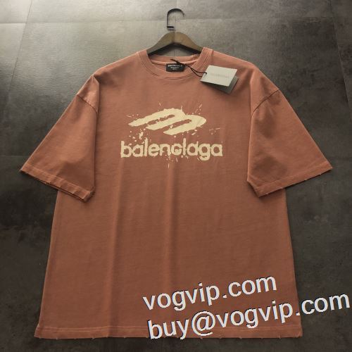 新作入荷格安 バレンシアガ BALENCIAGA コピー ブランド 人気 ランキング 半袖Tシャツ 2色可選 肌に馴染みやすい