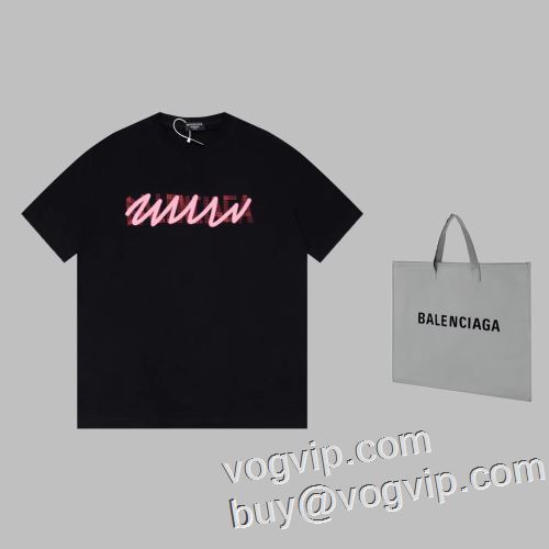 23高級感を備えている バレンシアガ BALENCIAGA 優れた品質 半袖Tシャツ偽物ブランド 優しいフィット感