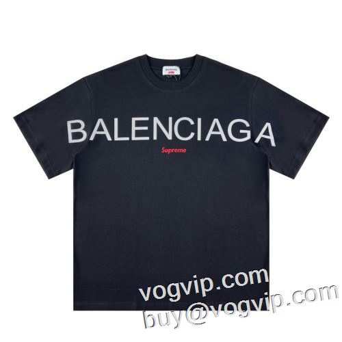 スタイリッシュな印象 バレンシアガ BALENCIAGA スーパーコピー 激安通販 超限定即完売 半袖Tシャツ 3色可選