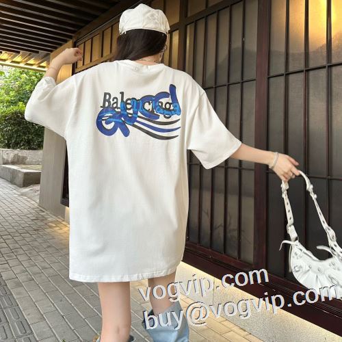 2023春夏 変わらない人気を誇る バレンシアガ BALENCIAGA ブランド コピー 販売 半袖Tシャツ 2色可選 通気性に優れた