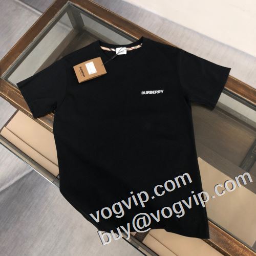 最安値2023 爆発的通販BURBERRYブランドコピー半袖Tシャツ2色可選 バーバリー偽物ブランド