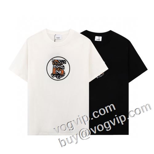 超激得2023 バーバリー偽物ブランド半袖Tシャツ2色可選 BURBERRYスーパーコピー 激安超激得大人気