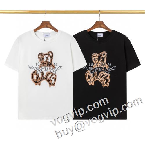 大好評BURBERRYブランドコピー 2023新作入荷定番人気 バーバリー偽物ブランド半袖Tシャツ2色可選 