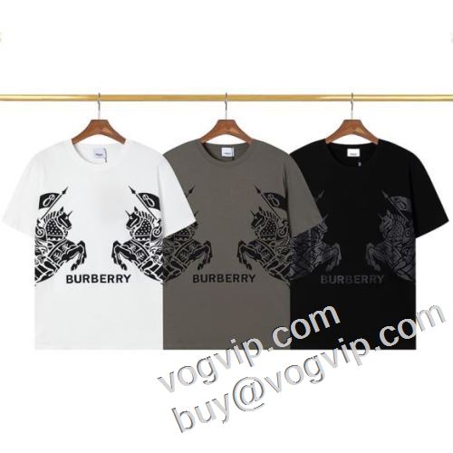 店舗で人気満点BURBERRYスーパーコピー 半袖Tシャツ人気定番2023バーバリーコピー3色可選 圧倒的な新作