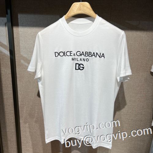 芸能人に愛用者続出 2023 ドルチェ＆ガッバーナ Dolce&Gabbana ブランド コピー 販売 半袖Tシャツ 自然な肌触り