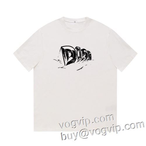 2023年春夏 快適な着心地 半袖Tシャツ ディオールコピー DIOR 3色可選 ランキング商品