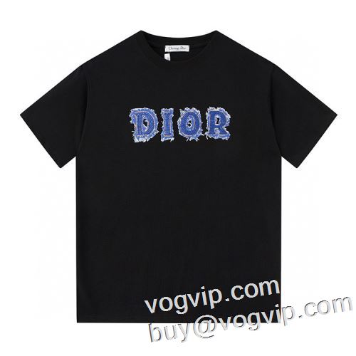 しわになりにくい 半袖Tシャツ 2色可選 2023 大人気アイテム！入手困難 ディオールスーパーコピー DIOR