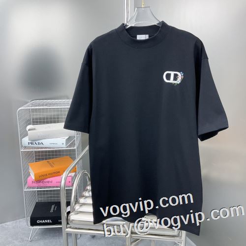 2023人気商品 快適な着心地 ディオール DIOR 最高品質のブランドコピー専門店 半袖Tシャツ 2色可選