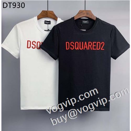 赤字超特価2023DSQUARED2ブランドコピー お買い得新品ディースクエアードスーパーコピー 激安 半袖Tシャツ2色可選 