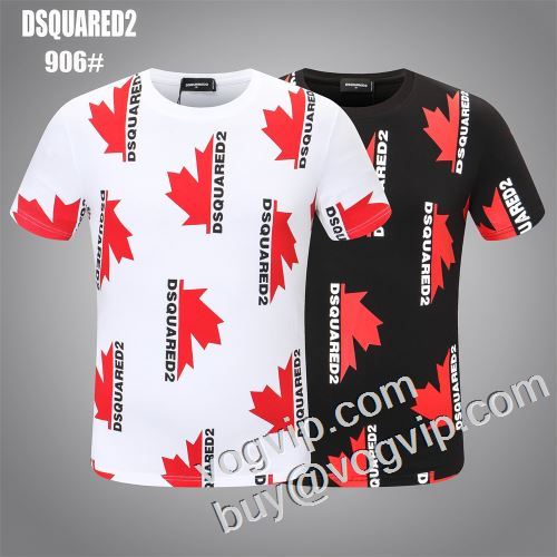 DSQUARED2ブランド 偽物 通販半袖Tシャツ2色可選限定セール大得価ディースクエアードコピー超激得2023 