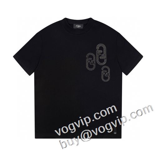 超激得安いフェンディ偽物ブランド 半袖Tシャツ2色可選2023新作入荷定番人気FENDIスーパーコピー