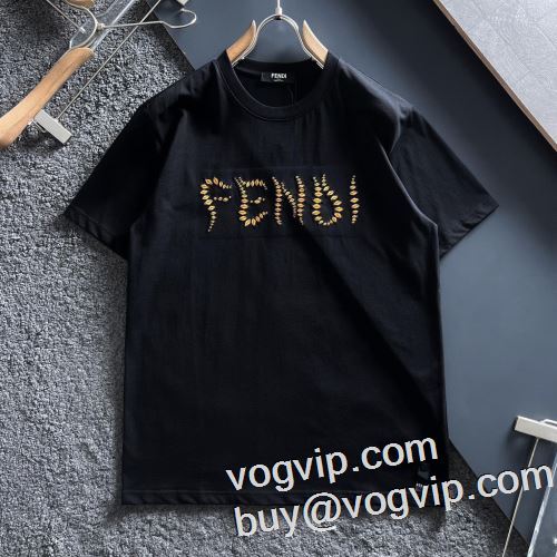人気セール大人気 半袖Tシャツ ブランド 偽物 通販 フェンディ FENDI 2023新作品 2色可選 肌に馴染みやすい