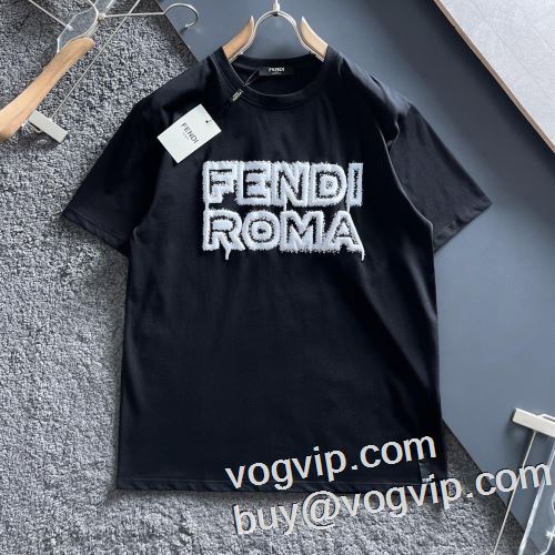 半袖Tシャツ フェンディ 大人気再登場 2色可選 優しいフィット感 FENDIブランド 偽物 通販 2023