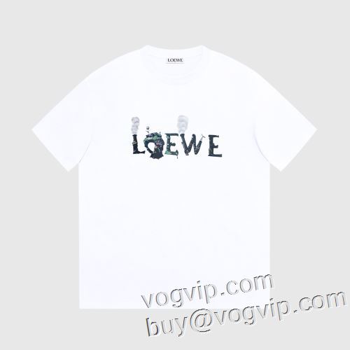 ロエベコピー ブランド LOEWE 【人気ブログ掲載】 2023春夏 半袖Tシャツ 2色可選 優しいフィット感