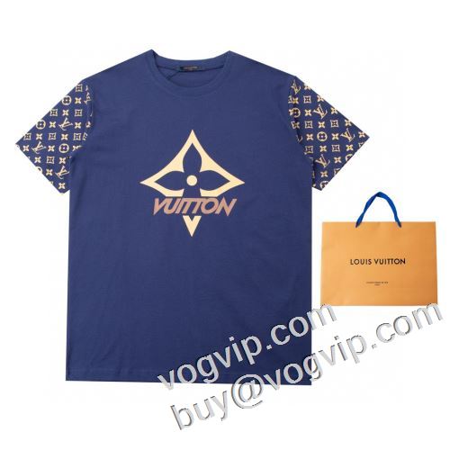 最安値2023 LOUIS VUITTONブランドコピー 半袖Tシャツ2色可選海外販売 ルイ ヴィトンコピー人気定番お得