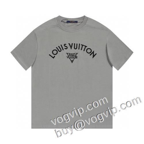 有名人の愛用品ルイ ヴィトン偽物ブランド 最安値2023LOUIS VUITTONスーパーコピー 激安 半袖Tシャツ2色可選