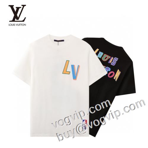新作入荷2023ルイ ヴィトンコピー 半袖Tシャツ2色可選LOUIS VUITTON偽物ブランド数量限定お買い得