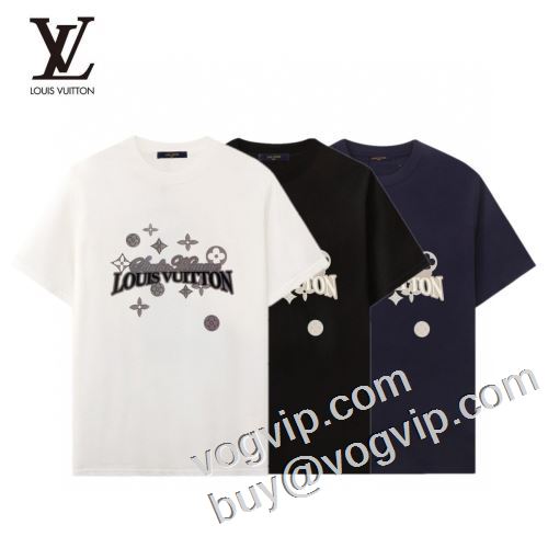 最安値新作登場ルイ ヴィトンコピー 半袖Tシャツ2色可選 人気定番2023 LOUIS VUITTON偽物ブランド