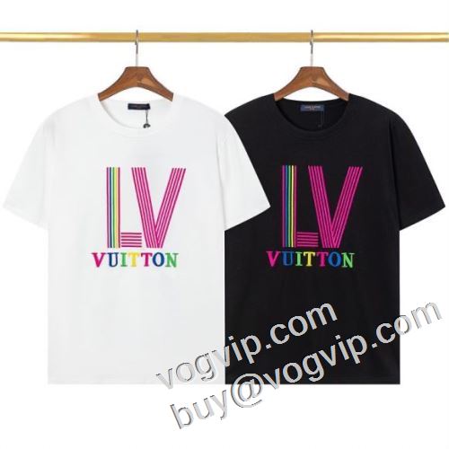 品質保証2023 買い得ルイ ヴィトンコピー ブランド半袖Tシャツ2色可選 LOUIS VUITTONコピー ブランド人気新作