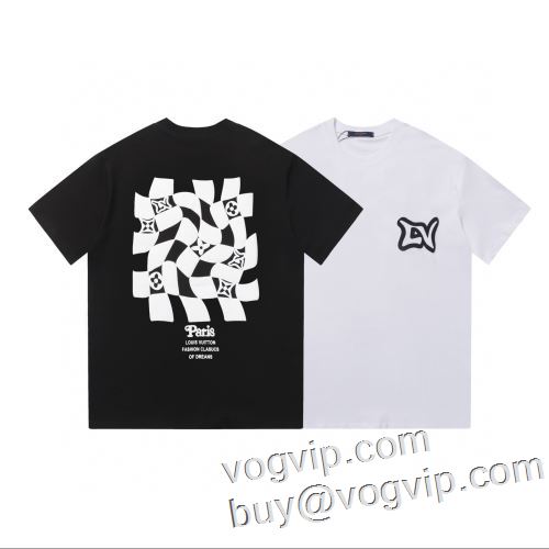 2023最新入荷 大人気☆NEW!! ルイ ヴィトンコピー LOUIS VUITTON 半袖Tシャツ 吸汗速乾 2色可選