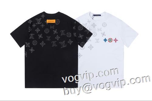 完売品！ 2023春夏 プレゼントに ルイ ヴィトンスーパーコピー 激安 LOUIS VUITTON 半袖Tシャツ 快適な着心地 2色可選