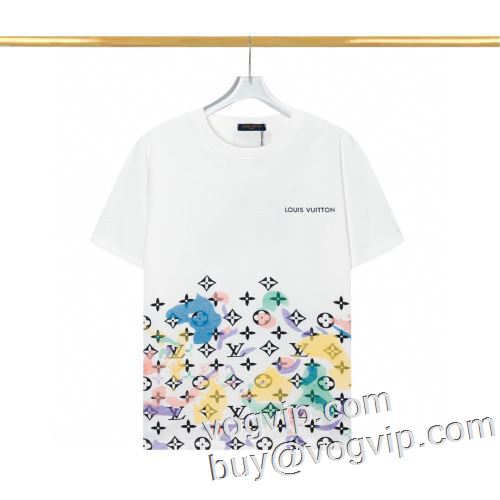 スーパーコピー 存在感◎ 2023新作品 ルイ ヴィトン LOUIS VUITTON 頑丈な素材 半袖Tシャツ 2色可選