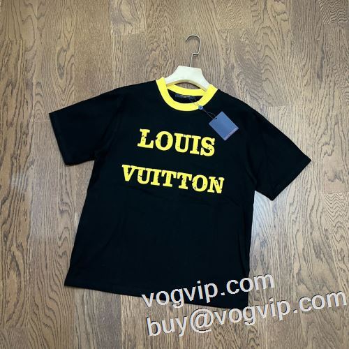 スーパーコピー 激安 注目のアイテム 2023年モデル入荷 ルイ ヴィトン LOUIS VUITTON 半袖Tシャツ 収縮性のある