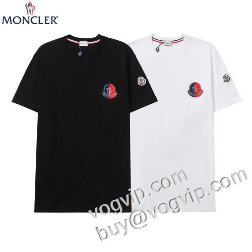  2023年春夏新作 MONCLER偽物ブランド半袖Tシャツ2色可選激安専門店モンクレールコピーブランド好評品