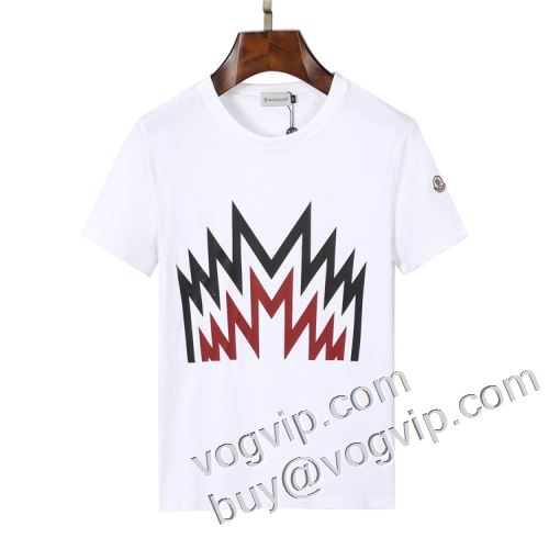 新作入荷2023 モンクレール偽物ブランド 人気上昇夏半袖Tシャツ2色可選 MONCLERブランドコピー限定セール低価
