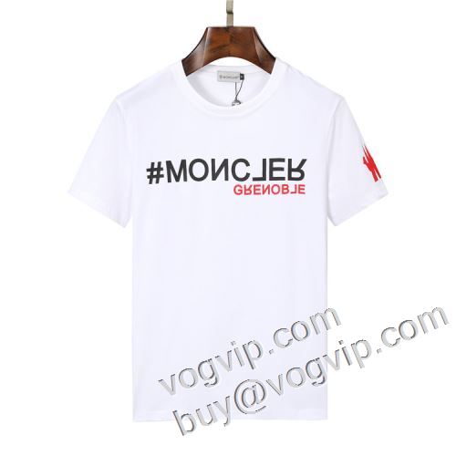 新作入荷2023MONCLERブランドコピー 半袖Tシャツ2色可選 楽天最安値に挑戦モンクレールスーパーコピー