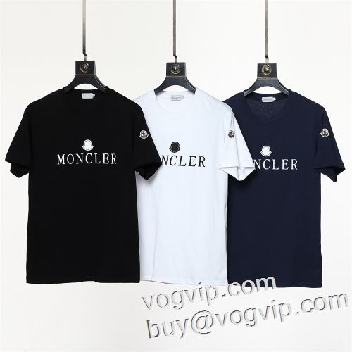 お買い得限定セール2023夏季モンクレール偽物ブランド半袖Tシャツ 3色可選 MONCLERコピー