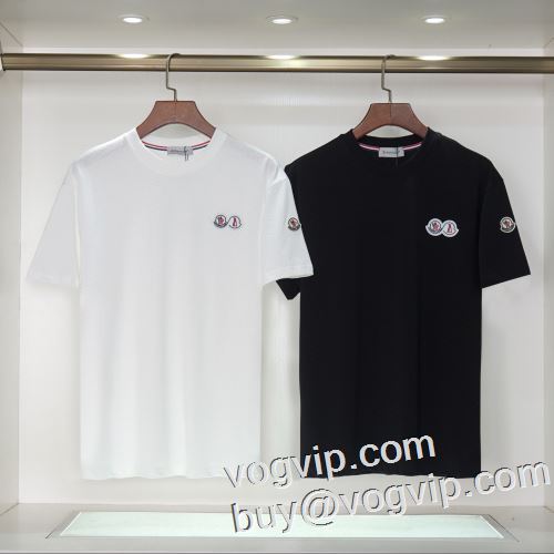 高級品 通販 MONCLERブランド 偽物 通販半袖Tシャツ 2色可選モンクレールブランドスーパーコピー 激安大特価2023