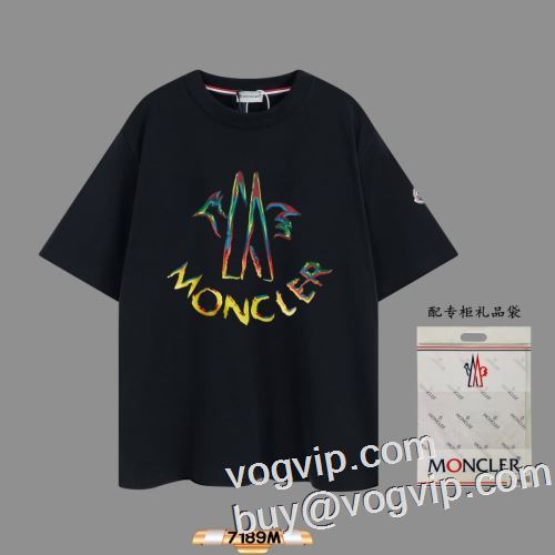 新作入荷2023 モンクレールスーパーコピー 半袖Tシャツ 2色可選人気セール安いMONCLERブランドスーパーコピー