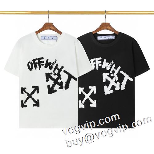 人気 ランキング 驚きの破格値2023 OFF-WHITE オフホワイトブランド コピー半袖Tシャツ2色可選 HOT品質保証