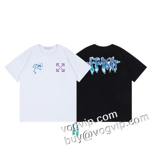  激安人気定番2023 オフホワイトブランド 偽物 通販半袖Tシャツ2色可選OFF-WHITE ブランド コピー好評品