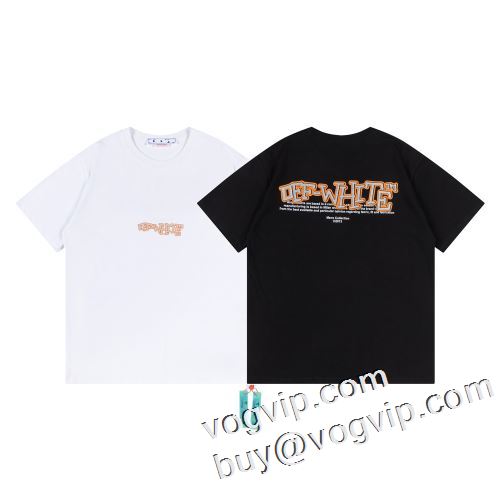 驚きの破格値爆買いOFF-WHITE オフホワイトブランドコピー半袖Tシャツ2色可選 海外通販 2023最新入荷