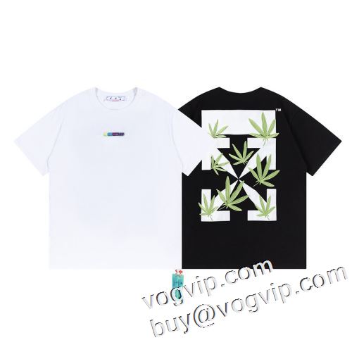 2023年春夏新作 OFF-WHITE オフホワイトブランドスーパーコピー半袖Tシャツ2色可選 驚きの破格値品質保証