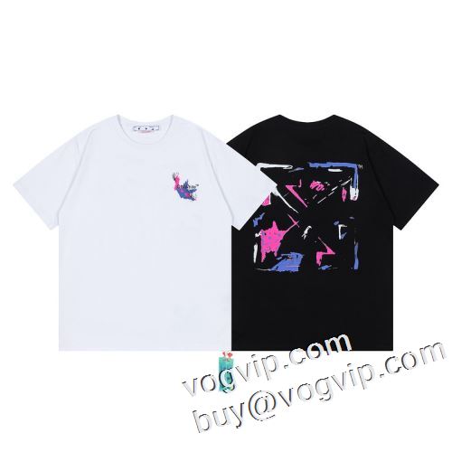 2023春夏季超人気 激安超人気新品 OFF-WHITE オフホワイトブランドコピー半袖Tシャツ2色可選 店舗で人気満点