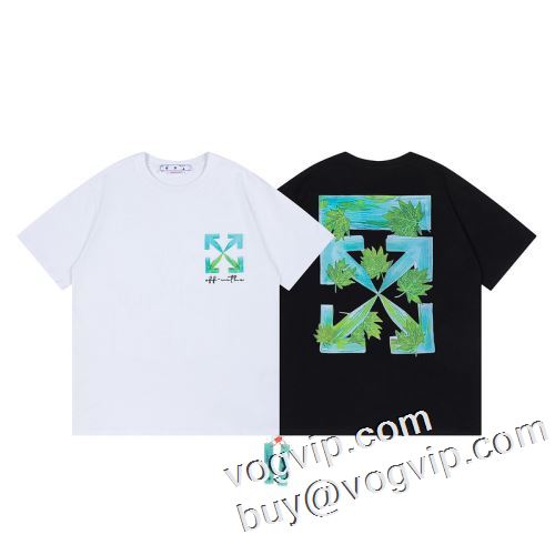 有名人の愛用品 オフホワイト偽物ブランド半袖Tシャツ2色可選 驚きの破格値2023 OFF-WHITE スーパーコピー人気専門店