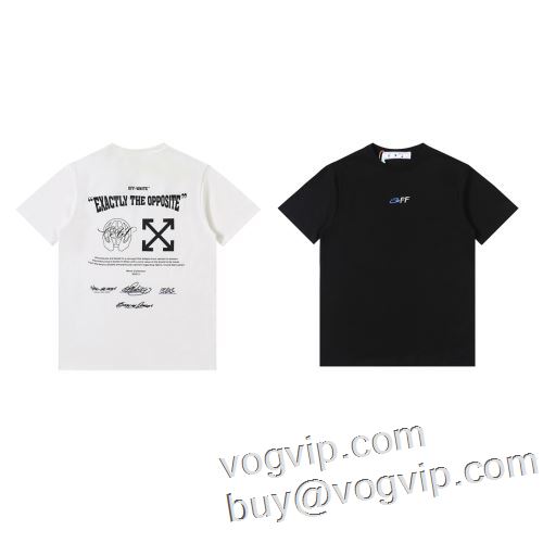 品質保証2023 オフホワイトスーパーコピー半袖Tシャツ 2色可選 OFF-WHITE ブランド 偽物 通販欧米風