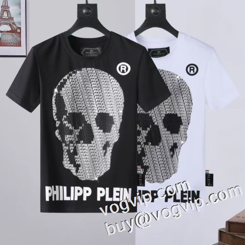 2023春夏季超人気 PHILIPP PLEINブランドコピー半袖Tシャツ2色可選 店舗で人気満点 フィリッププレインコピーブランド